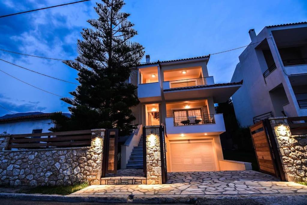 Aigli Luxurious Villa Kato Pitsa ภายนอก รูปภาพ
